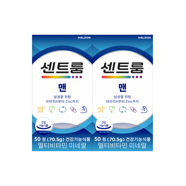 [센트룸] 맨 플러스 멀티비타민 미네랄 (50정/50일분) × 2개